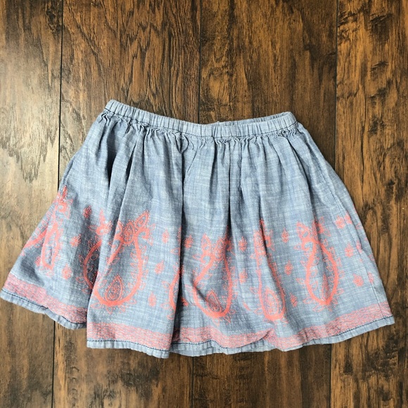 Crazy 8 Chambray Skirt Size S (5-6) - Picture 2 of 5